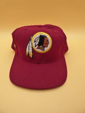 Vintage 90s Washington Redskins American Needle Blockhead Snapback Hat Wool NFL